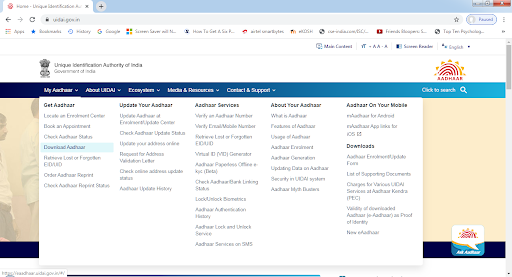Download Aadhaar